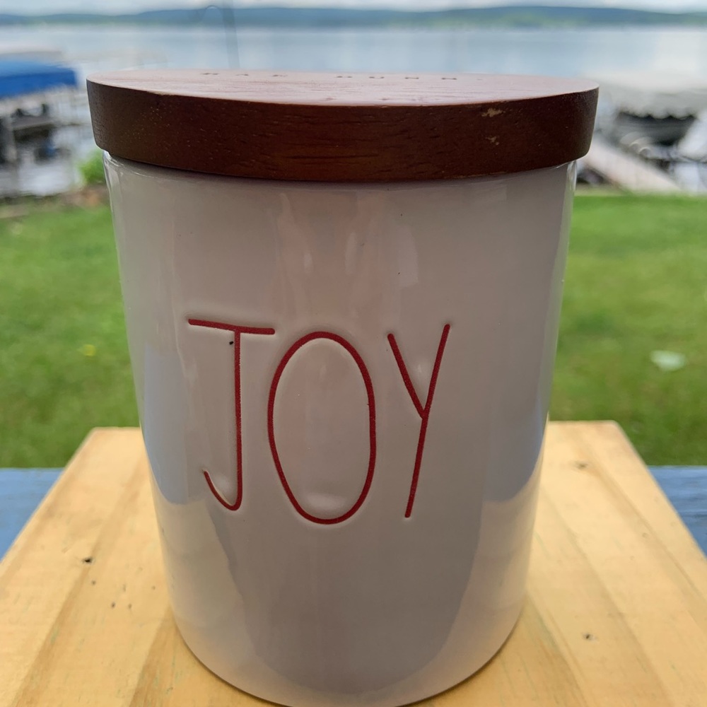 New Rae Dunn Joy Container - Picture 2 of 5
